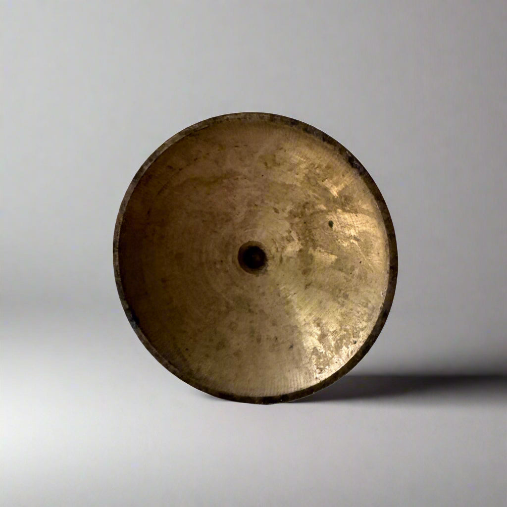 minimalist MCM vintage brass candle holders