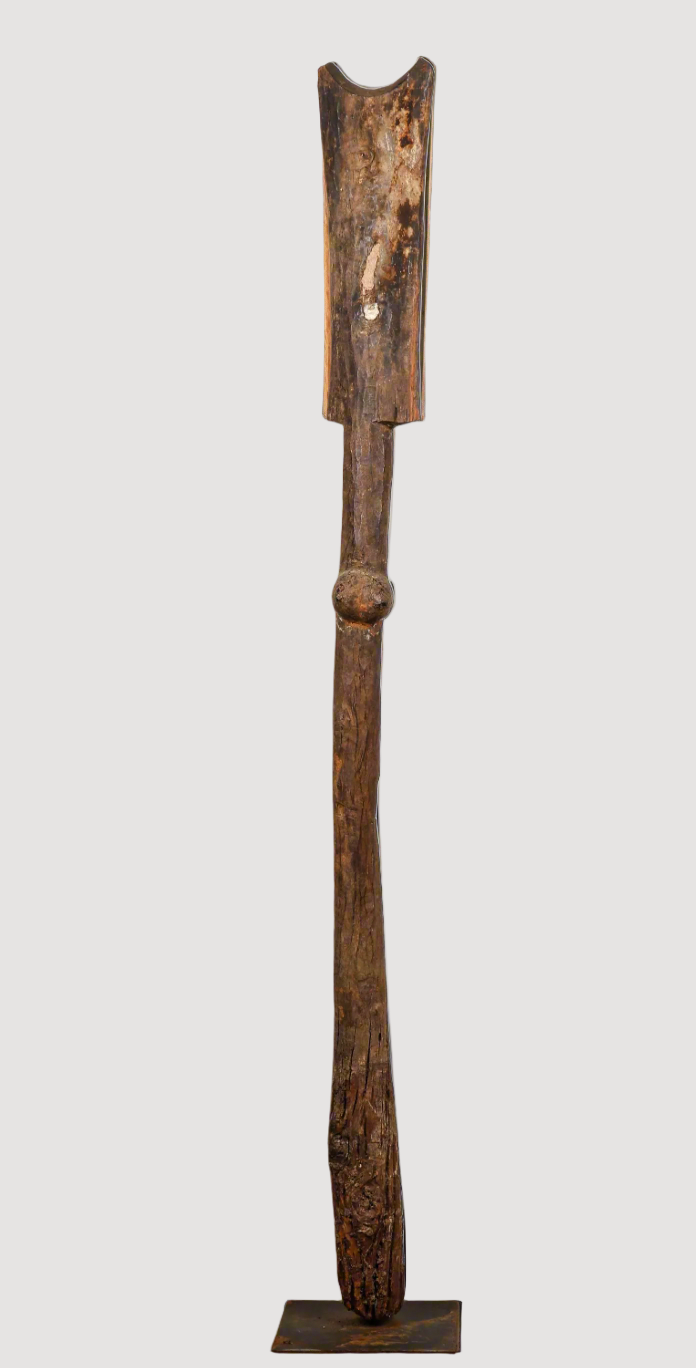 Antique African Carved Wood Toguna Totem Post