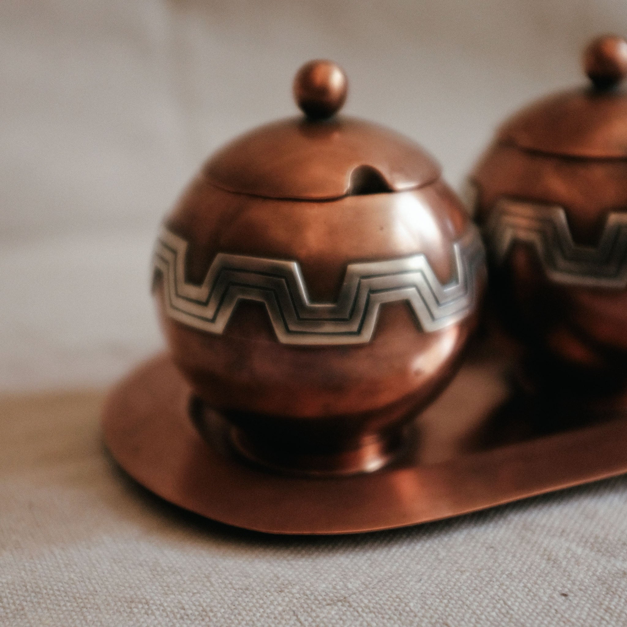 Coffee Service by Ana Maria Nunez De Brilanti for Plateria Victoria, Mexico 1940s